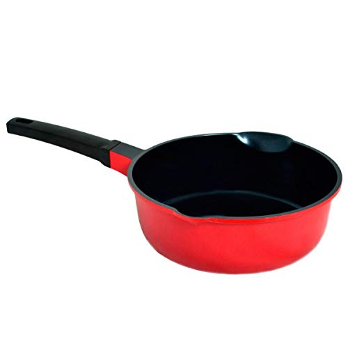 Panela Multifuncional com Revestimento Cermico Ecológico Natural, Roichen, RNC-26D/R, Vermelho, 26 c