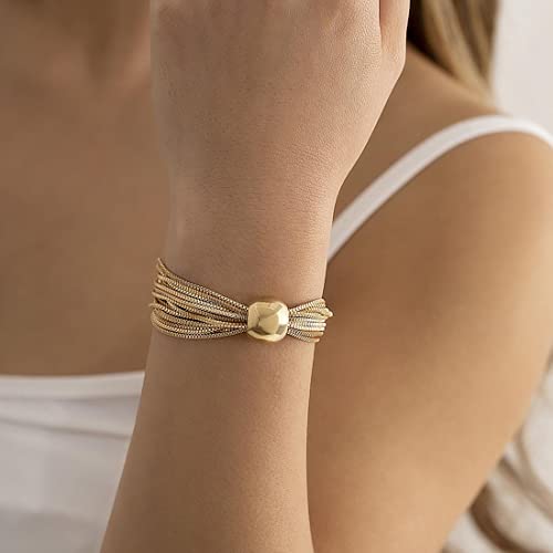 Zu trocken, geometrie raumkugel im central park Dick kette juwelenverzierte halskette und ketten kette armband, schmuck gegen frauen und mädchen (Armbänder-Gold)