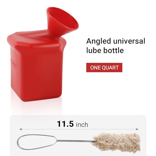 Ultra-Durable Angled Tire Lube Bucket Kit with 3 Lube Swabs