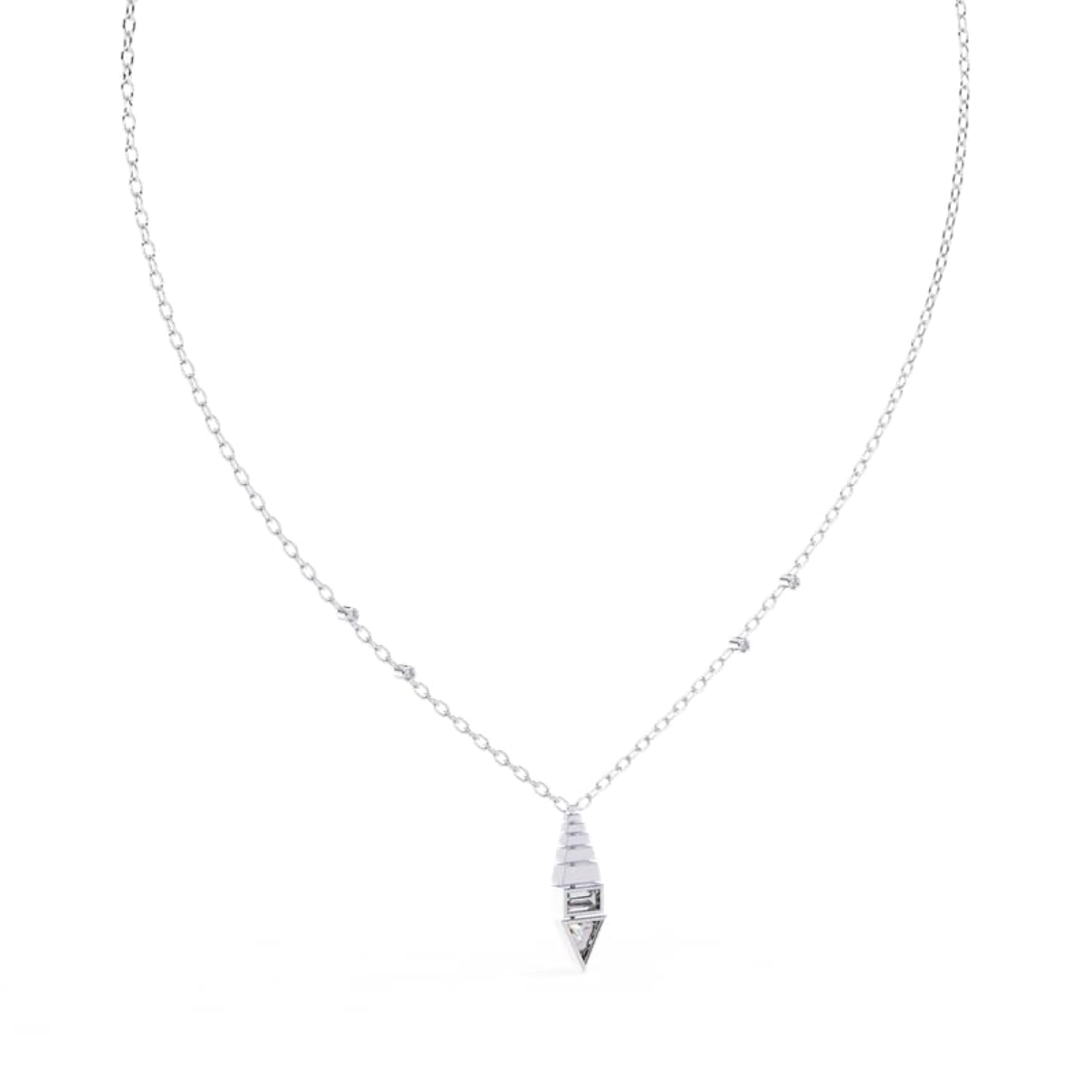 Women's 925 Sterling Silver Necklace, Hallmarked with Secure Clasp