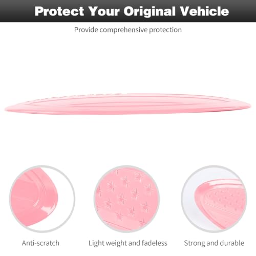 Image of CheroCar for F150 Emblem Cover Trim,Logo Back Badge Decoration Cover Trim Compatible with Ford F150 F-150,Pink