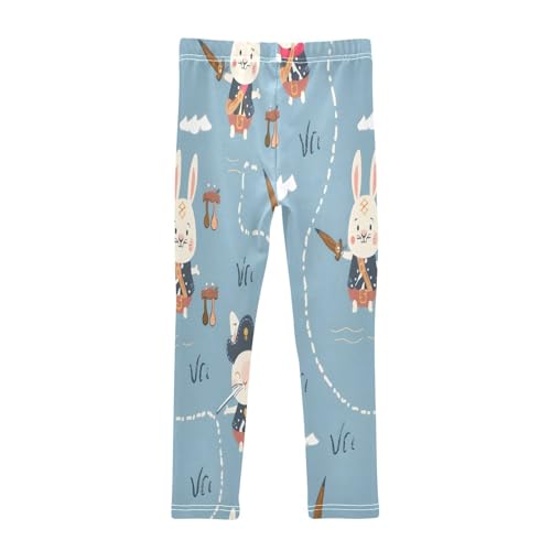Toddler Girls Leggings Printed Yoga Pants Leggings Pirates Rabbits for Kids2