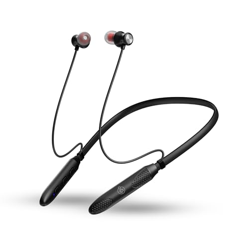 OOGE Tune 15 Wireless Neckband (Black) Bluetooth 5.3, Type-C Fast Charging, 2500h Standby, Magnetic Earbuds, Deep Bass Audio, Lightweight & Comfortable Fit, Sweatproof in-Ear Headphones view 1