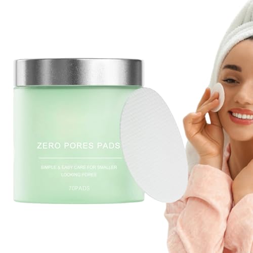Discos Tónico Facial Para Poros - Almohadillas Limpiadoras Faciales,70 Unidades para Firmeza Suavidad e Iluminación en Rutina Diaria y Nocturna