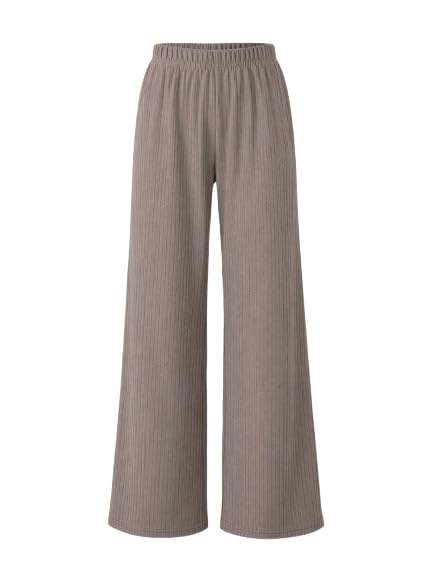 Women's Loose Fit Trousers, High Waist, Straight Leg, Stretchable, Casual and Formal Style-picture-11
