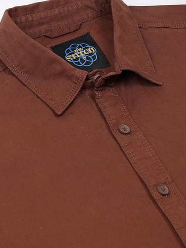 Image of StitchX Men's Full Sleeve Core Essentials Twill Over-Dyed Shirt XS-2XL