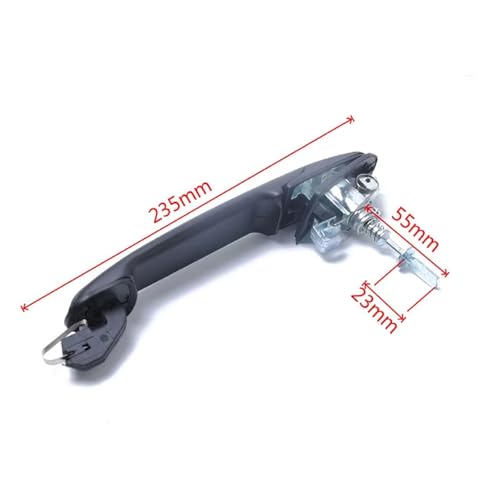 Poignée porte extérieure serrure clé VW Sharan 1996 1997 2005 6N0837207D - 3