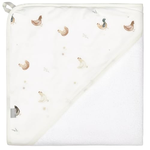 Cape de bain Gallina 100x100 en coton et bambou Sevira Kids