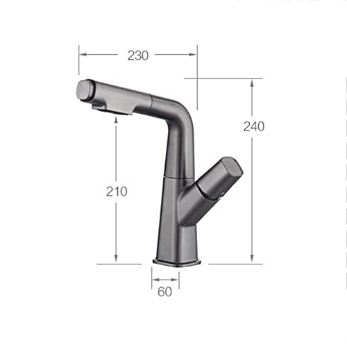 Grifo de lavabo de tipo elevador ideal para lavarse el pelo 6