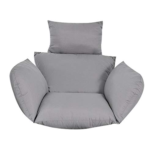 Coussin pour fauteuil suspendu - En rotin synthétique - Gris