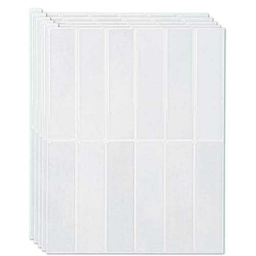 Art3d Subway Peel and Stick Backsplash, 10-Pack, 11.4 x 9 Inch, White Stone