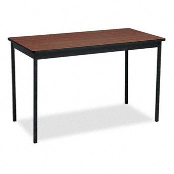 Barricks Utility Table With Laminate Top & Steel Legs Table,Utilty,24X48,Wa/Bk (Pack Of 2)