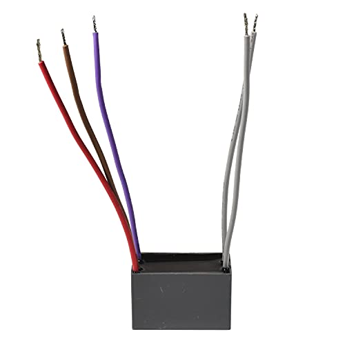 Image of HQRP Capacitor Compatible with Hampton Bay Ceiling Fan 4uf+5uf+6uf 5-Wire CBB61 UL Listed