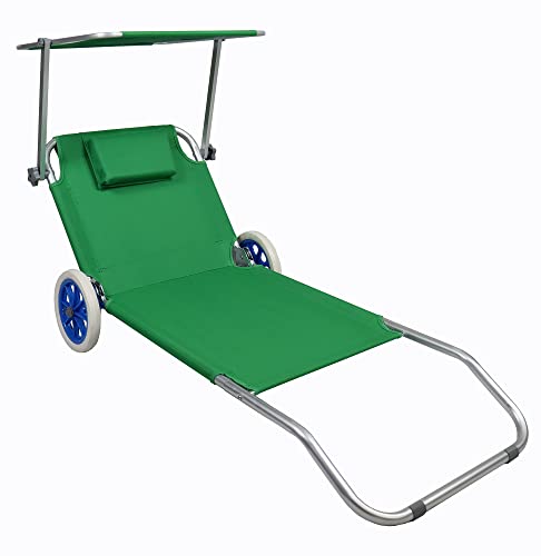 VCM Sonnenliege klappbar/Maße ca. L. 165 x H. 16 x B. 65...