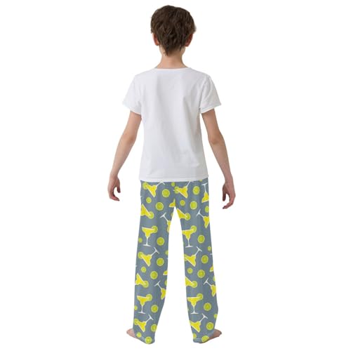 ZZKKO Cocktails Limes Boys Pants for Kids Jogger Pants with Pockets S-XL3