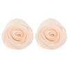 HEMOTON 2 Pièces Couvre-boutons Fleur Rose Tissu Accessoires Élégants pour Chemises et Costumes Décoration de Manchette Féminine Raffinée pour Événements Professionnels et Fêtes