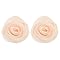 HEMOTON 2 Pièces Couvre-boutons Fleur Rose Tissu Accessoires Élégants pour Chemises et Costumes Décoration de Manchette Féminine Raffinée pour Événements Professionnels et Fêtes
