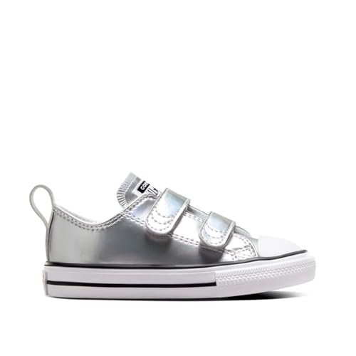 Converse Baskets en argent pour enfant A10708C, argent, 25 EU