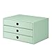 Produktbild Rössler 1524452653 - S.O.H.O. 3er Schubladenbox für DIN A4, mit Griffloch, mint