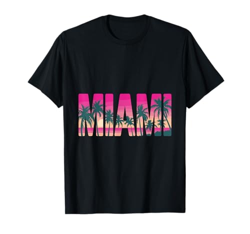 Regalo vintage de Miami Florida Beach Camiseta