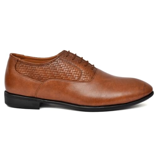 Mens-Stylish-Leather-Derby-Shoes-Brown