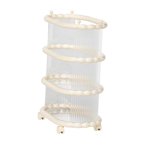 QSTDGVPW Yoga Mat Storage Rack Cart, with Wheels, Dumbbells Yoga Mat Organizer Holder Weight Rack, 46cmx30cmx65cm