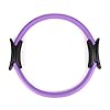 Phoenix Fitness Pilates Ring - Double Handle Exercise Circle Fitness Magic Circle Resistance Ring Dual Grip for Yoga Core Training - 15 Inch (Purple)