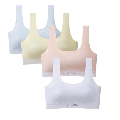 Girls Training Bra with Pads, Beginner Bras for Teens (US, Ages 10-12)