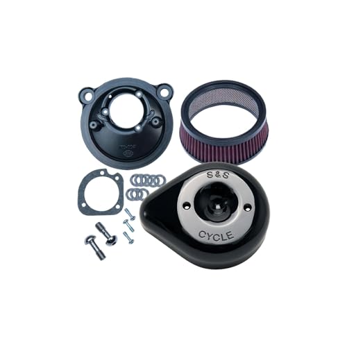 S&Sミニティアドロップ　ステルスエアクリーナー　ブラック　スポーツスター S&S□ステルスエアクリーナーキット ミニティアドロップカバー付き