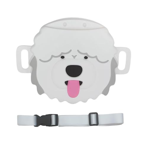 Ketunedi 犬のおやつポーチ、子犬のおやつバッグ, Cat Treat シリコーン犬型ファニーパック漏れ防止, ペットグッズ 磁気閉鎖子犬旅行用調節可能なベルト付きウエストバッグ