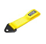 TRS Motorsport Fabric Tow Loop Strap Fixed Length for Front or Rear Bumper, High Strength (Upto 5000KG) - 10 Colour Options - Made in The UK (Hi-Vis)