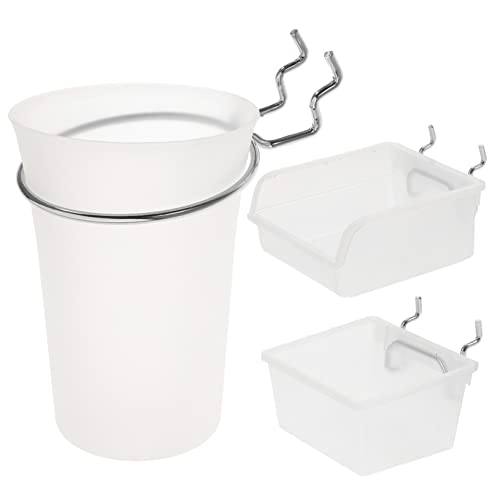 HOMOCONO 1 Set Peg Board Hook Workbench Organizer Peg Board Accessories Wall Mount Baskets Peg Board Organizer Hook Kit Wall Mounted Basket Clear Basket Wall Mount Storage Bins Steel