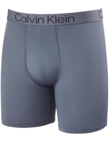 Calvin Klein Men's Boxer Brief Moisture Wicking, 3-pack (US, Alpha, Medium, Regular, Regular, Black/Black/Gray)3