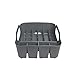 Umbra Tub Dish Drying Rack – Lightweight Self-Draining Dish Rack for Kitchen Sink and Counter at Home, RV or Motorhome, Charcoal