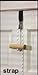 overdoor pulley system with door strap