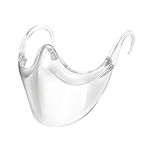homozy Máscara durável escudo facial combinar máscara facial clara reutilizável, escudo transparente