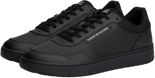 Tommy Hilfiger Uomo Sneakers Con Suola Preformata Basket Core Profilo Basso, Nero (Black), 45 - 3