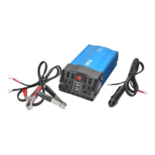 image for Tripp Lite 375W Compact Portable Car Power Inverter 2 Outlet 12V DC to