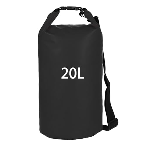 Apatal Dog Food Travel Bag, 20L Large Pet Food Travel Storage Bag with Shoulder Strap Waterproof Portable Puppy Feeder Container Food System to Keep Food Fresh for Camping Hiking-Black