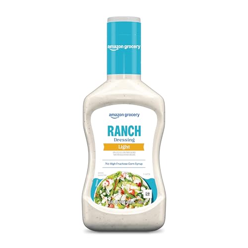 Amazon Grocery, Light Ranch Dressing, 16 Fl Oz (Previously Happy Belly, Packaging May Vary)