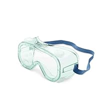 Honeywell Uvex by A610S Series Splash Goggle with Transparent Green Body and Clear Lens with Fog-Ban Anti-Fog Coating
