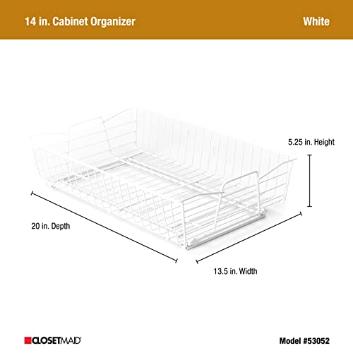Closetmaid 53052 14-Inch Wide Cabinet Organizer, White #TOP6