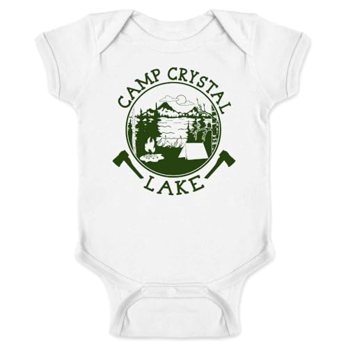 Image of Pop Threads Camp Crystal Lake Counselor Shirt Vintage Costume Infant Baby Boy Girl Bodysuit