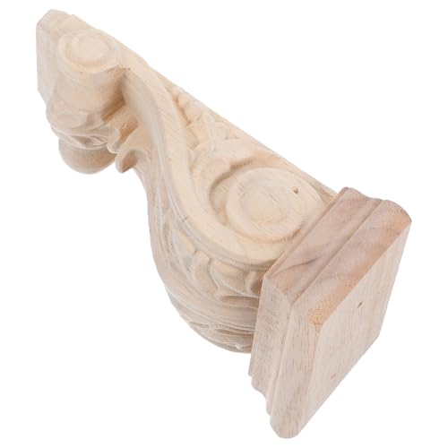 Soportes decorativos de madera tallada estables para estantes de bricolaje 7