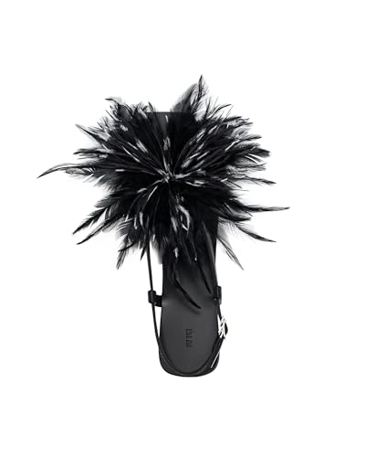 JW PEI Women's Fluffy Flats Sandals4