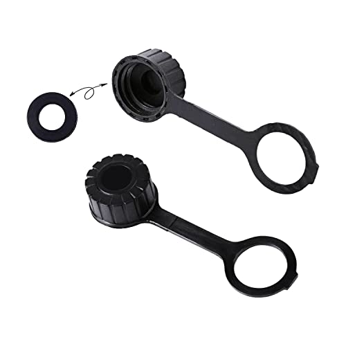 2 New Gas Can Vent Caps - Rear Vent Screw Caps for Replacement Gas Can - Vent Cap Fits Most Gott Rubbermaid Essence Briggs & Stratton and Some Kolpin Rotopax Fuel Diesel Kerosene Jugs