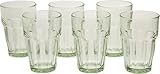 Bormioli Rocco 12.5 oz. Rock Bar Lounge Stackable Long Drink Glass, Mint, Set of 6