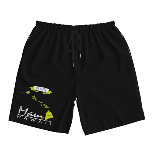 Maui Hawaiian Islands Mens Swim Trunks Quick Dry Board Shorts 7