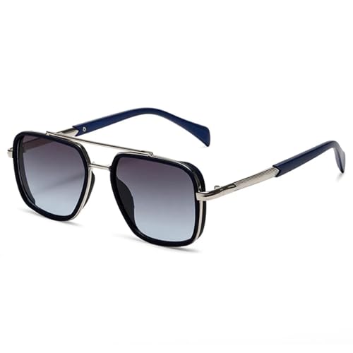 Lunettes de soleil femmes et hommes style punk rétro dégradé UV400 luxe
