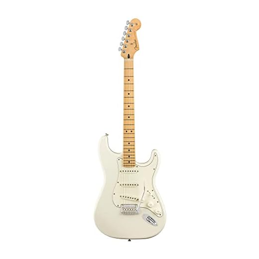 Fender Player Stratocaster SSS Electric Guitar, Polar White, Maple Fingerboard